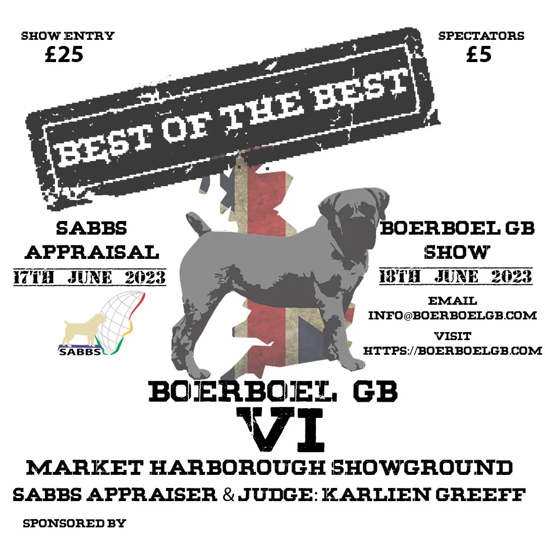 2023 Boerboel GB IV Best of the Best Show and SABBS Appraisals